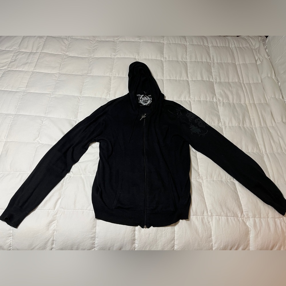 Buffalo by David Bitton black men’s zip up hoodie